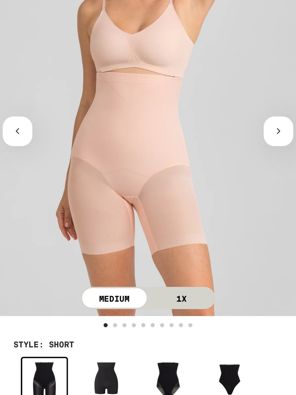 NEVER WORN; size 2X; Honeylove High-Waist Shaping Short
